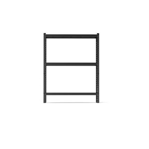 3-Tier 67\"W X 19.7\"D X 63\"H Heavy Duty Steel Industrial Shelving <b>Rack</b> Adjustable Black <b>Garage</b> Shelves Unit Requires Assembly - Product Image 6