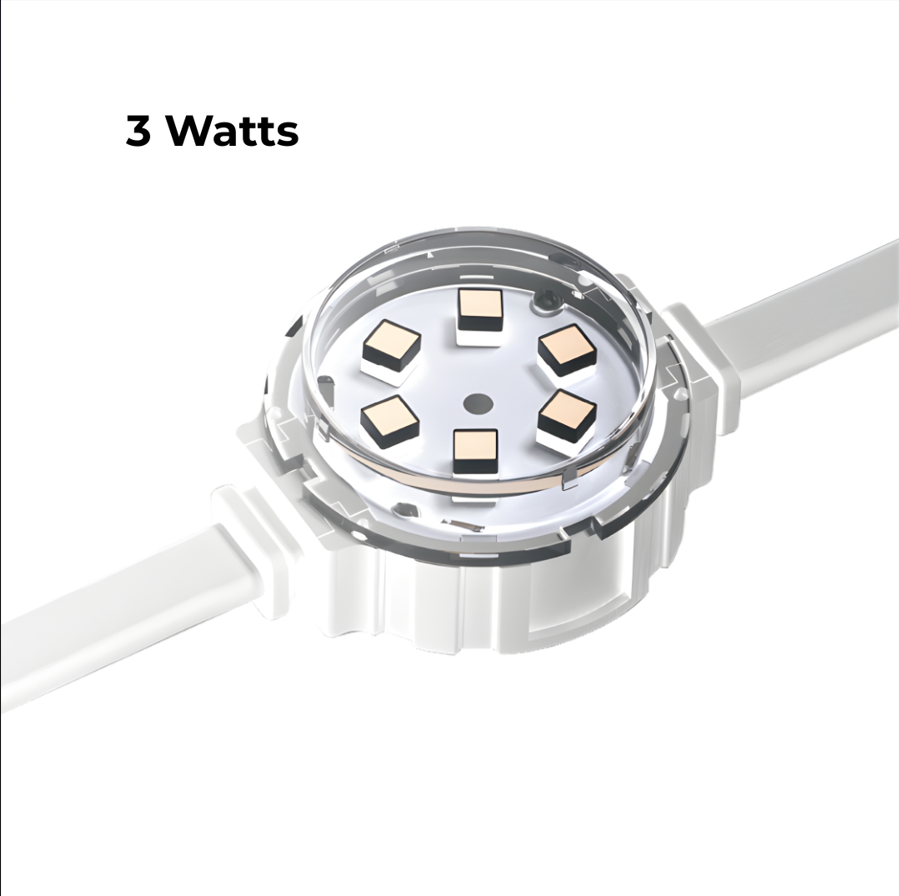 High Brightness LED pixel Dot Lights in Warm White or RGBWW with Sizes up to 80mm for Facades and Dynamic Lighting