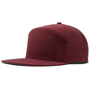 Light Blue Breathable Mesh Snapback <b>Cap</b> <b>Men's</b> Casual Solid Color <b>Flat</b> Brim Hat Woven Fabric Design - Product Image 5