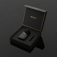 Boîte cadeau magnétique rigide de luxe personnalisée en carton recyclé pour costumes, chemises et cravates pour hommes - Forme de livre, couleur personnalisable