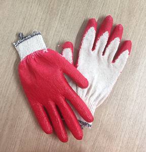 ถุงมือยางเคลือบลาเท็กซ์เวียดนาม ป้องกันการบาด ป้องกันการลื่น ถุงมือทำงานเพื่อความปลอดภัย เคลือบบางส่วน ใช้ซ้ำได้ ป้องกันด้วยผ้าฝ้าย สำหรับทำสวน - Product Image 5