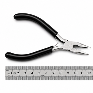 MANAN INSTRUMENTS Stainless Steel Jewelry Pliers Tapered Baguette Cut for DIY <b>Wire</b> Bending Loop Shaping <b>Craft</b> Tools - Product Image 2