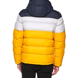 Classic Men Puffer Jacket Simple <b>Quilted</b> Look Warm <b>Winter</b> Coat - Product Image 1