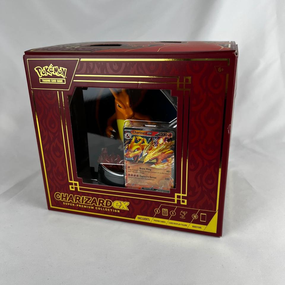US Stock Sealed Pokemon TCG Charizard ex Super-Premium Collection Box ...