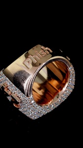 Custom Design Iced Out Championship <b>Ring</b> <b>Men</b> VVS Round Lab Grown Diamond 925 <b>Silver</b> Hip Hop Bling <b>Ring</b> Personalized Jewelry B2B - Product Image 2