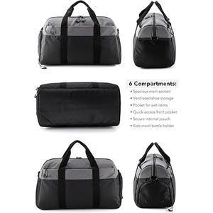Bolsa Deportiva de Gran Capacidad para Gimnasio, Fitness y Viajes, con Compartimento para Zapatos, Diseño Impermeable y Resistente, para Entrenamiento, Hombres y Mujeres - Product Image 5