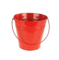 Nouveauté tendance : seaux de jardinage miniatures en métal de haute qualité (3L/4L/5L) avec poignées métalliques, galvanisés, taille et forme personnalisables