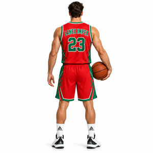 Nouvelle conception OEM personnalisée, ensemble d'uniformes de basket-ball pour hommes, col en V, jersey en polyester à séchage rapide, shorts, impression par sublimation, vêtements de sport - Product Image 4