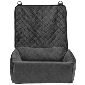Seggiolino Auto per Cani con Tasca Portaoggetti, Clip di Sicurezza, Guinzaglio, Imbottitura in Spugna e Cotone PP, Letto Sicuro per Gatti - Product Image 1