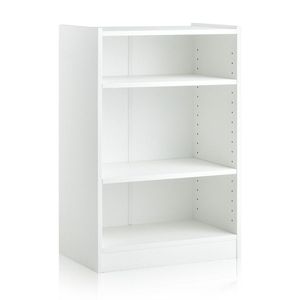 Libreria a 3 Ripiani Regolabili con Espositori Aperti, Scaffale Contemporaneo con Mensole Eleganti - Product Image 1