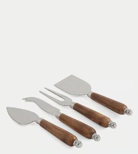 Modern Luxury Gold Finish Stainless Steel Cheese Knife Set with Hammered Handle Premium Party Serving <b>Gift</b> Set - Product Image 2