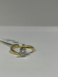 แหวนเพชรทรงกลม 0.52 กะรัต สี E สำหรับสุภาพสตรี ทองคำ 18K สีเหลือง เพชรเลี้ยงในห้องปฏิบัติการ รับรองโดย IGI ระดับ VS ของขวัญวันครบรอบสุดพิเศษ - Product Image 2