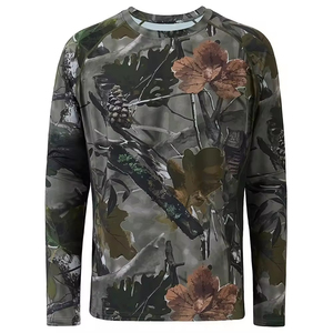 Camisa de Caza de Manga Larga para Hombre, Camuflaje, Transpirable, Poliéster, Ropa de Otoño para Exteriores - Product Image 1