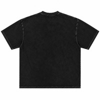 T-shirt personnalisé vintage délavé à l'acide pour homme, coupe oversize, style streetwear décontracté, avec impression graphique DTF