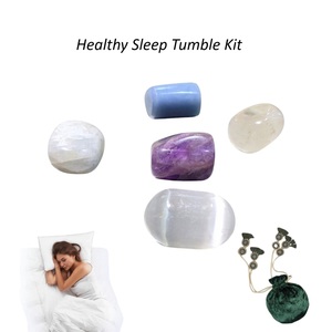 Vente en gros en vrac de cristaux de pierre naturelle Agate Gemstone Tumble Kit Set Pierre de guérison naturelle pour la santé à vendre - Product Image 2