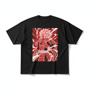 T-shirt décontracté pour homme à manches courtes, style américain rétro, imprimé dessin animé rouge, coupe ample, 180g, coton lisse, été - Product Image 6