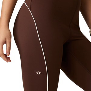 Leggings marron taille haute pour femme, extensibles, pour le yoga, la course, la gym, l'entraînement et les activités sportives - Product Image 6
