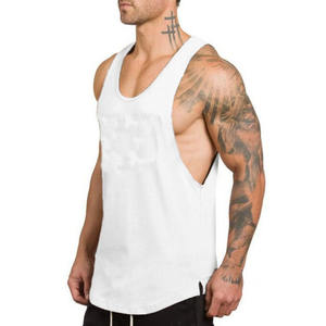 ZESHAN ZAFAR PRODUCTS Camiseta sin Mangas Blanca de Algodón 100% de Secado Rápido para Gimnasio y Deportes, Unisex, Lisa, con Logotipo Personalizado - Product Image 6