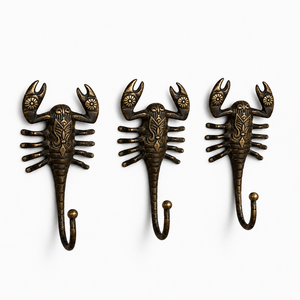 Brass Bee Wall <b>Hook</b> Antique Brass Finish <b>Decorative</b> Insect <b>Coat</b> <b>Hook</b> Heavy Duty Wall Mounted Key Towel Hat Robe Holder Home - Product Image 6