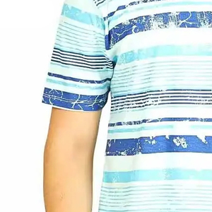 Camiseta de sublimación de punto 100% poliéster de alta calidad, la más vendida, cómoda, transpirable, de manga corta, para la moda de verano. - Product Image 3