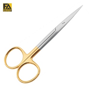 Ciseaux de couture en acier inoxydable Najmmy avec poignée dorée, bord lisse, pour tissus - Product Image 1