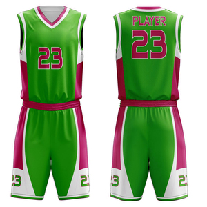 Ensemble d'uniformes de basket-ball personnalisés, rouge, bleu, blanc, impression par sublimation, jersey unisexe en polyester respirant pour adultes avec numéro 23 - Product Image 5