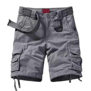 Sports Tactical <b>Cargo</b> Men's Shorts Solid Mid Waist Quick Dry Cotton Button Fly Multi Pockets Loose <b>Work</b> Casual Short Pant - Product Image 6