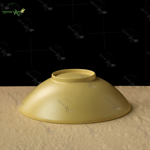 Bol classique en bambou léger, personnalisable, jetable et écologique D25xH8.5cm pour usage domestique et fêtes - Product Image 3