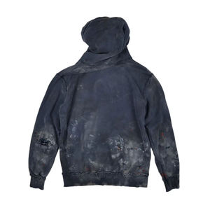 Veste streetwear vintage délavée et vieillie, style rétro, 100% coton molletonné respirant, pour homme, hiver - Product Image 2