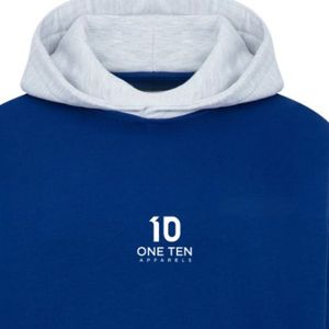 เสื้อฮู้ดดี้พรีเมียมสองสี ผ้าฝ้าย สวมใส่สบาย แฟชั่นลำลอง รับผลิตตามแบบ OEM ODM พร้อมสกรีนโลโก้ - Product Image 3