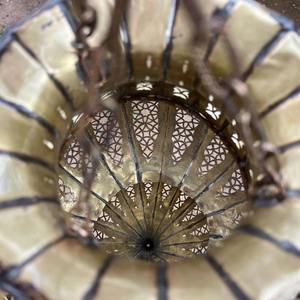 Farol colgante marroquí, farol de latón antiguo, farol colgante de metal vintage, farol decorativo para Ramadán, decoración islámica para el hogar - Product Image 6