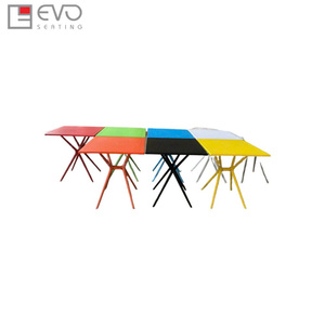 Modern Plastic <b>Folding</b> <b>Table</b> Set for Cafes Restaurants and Outdoor <b>Dining</b> Areas with Durable Space Saving Design - Product Image 3