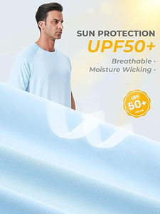 Paquete de 4 Camisetas de Protección Solar para Hombre, Manga Corta, Protección UV UPF 50+, Secado Rápido, para Pesca y Senderismo - Product Image 5