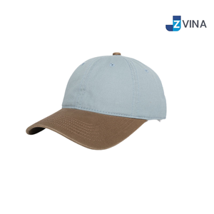 Gorra de Béisbol con Logotipo Personalizado, Ajustable, Unisex, Informal, Color Azul Claro y Marrón en Contraste, para Adultos, para las Cuatro Estaciones - Product Image 1