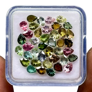 Natural Mozambique <b>Tourmaline</b> Pear Cut Gemstone 4mm 3mm <b>Tourmaline</b> Stone Loose Gemstones Wholesale Price Bulk For Jewelry Making - Product Image 3