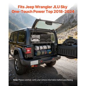 Cesto Portaoggetti in Acciaio al Carbonio per Jeep Wrangler JLU 2018-2024, Montaggio Posteriore, Capacità 300 Libbre - Product Image 2
