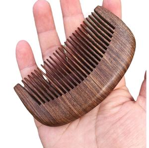 Peine de madera hecho a mano con forma natural, duradero, diseñado para el cuidado de la barba, masaje, regalo - Product Image 6
