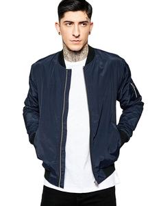 Blouson aviateur à la mode pour hommes coupe ajustée Vestes coupe-vent décontractées personnalisées pour hommes - Product Image 1