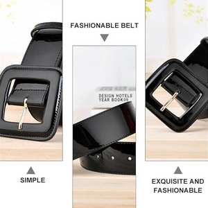 Cinturón de Cuero Premium con Doble Hebilla, Cinturón de Cuero con Logotipo Personalizado Impreso y Costuras Decorativas - Product Image 4