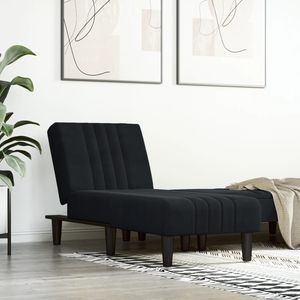 Chaise Longue in Velluto Nero con Gambe Affusolate e Trapuntature, Arredamento Moderno Mid-Century per Soggiorno - Product Image 3
