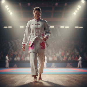 Pro Felt Customized Tai Chi Uniform for Kung Fu Martial Arts Practice Lightweight Breathable Cotton <b>Blend</b> Sublimation Uniform - Product Image 3