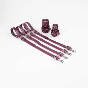 OEM Custom Genuine Leather <b>Bed</b> <b>Restraints</b> Harness Straps Style Bondage Accessories Wrist Ankle Cuffs RTTS-0130 - Product Image 5
