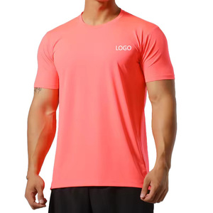 T-shirts de sport personnalisés pour hommes 100% coton, séchage rapide, respirants, pour la gym, la course, l'entraînement, la compression, décontractés - Product Image 3