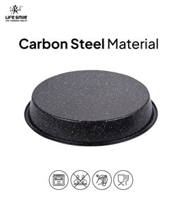 Moule à gâteau rond en acier au carbone de qualité supérieure avec revêtement antiadhésif multi-couches en granit, compatible four et distribution uniforme de la chaleur - Product Image 4