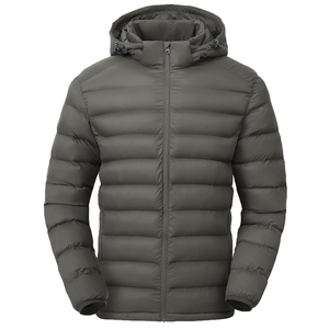 Chaqueta Acolchada para Hombre con Capucha Desmontable, Ligera, Resistente al Agua, Aislante y Cortavientos, Abrigo de Invierno OEM - Product Image 4