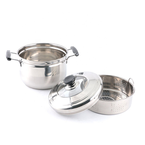 Family Size <b>Steamer</b> Pot With Multi Tier Stainless Steel Design Tight Lid Seal Heat Resistant Side Handles Fast And Even Heat - Product Image 2