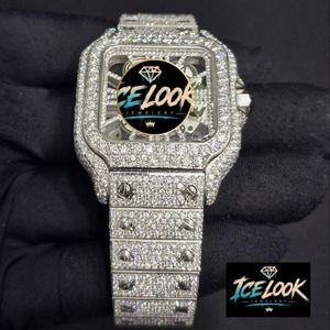 Reloj Analógico de Cuarzo Cuadrado Plateado con Bisel de Diamantes de Imitación, Cristal de Zafiro, Correa de Acero Inoxidable de 20 mm, Alta Calidad para Damas y Niñas - Product Image 2