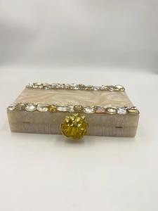 Pochette pour femme en résine faite à la main, sac à main pour femme, sac de soirée à bas prix, couleur laiton, motif floral - Product Image 5