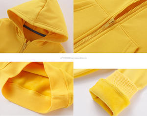 Ropa de Invierno al por Mayor para Niños, Ropa para Niñas, Sudaderas con Capucha de Forro Polar y Algodón, Abrigos con Cremallera, Sudaderas con Capucha Lisas para Niños - Product Image 4