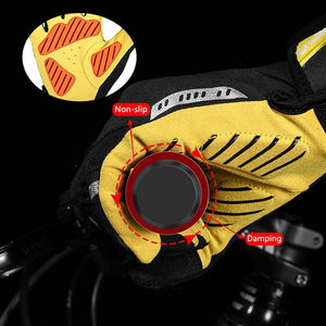 Gants de moto confortables de haute qualité avec protection en Kevlar, paume en cuir perforé véritable, protection respirante - Product Image 5